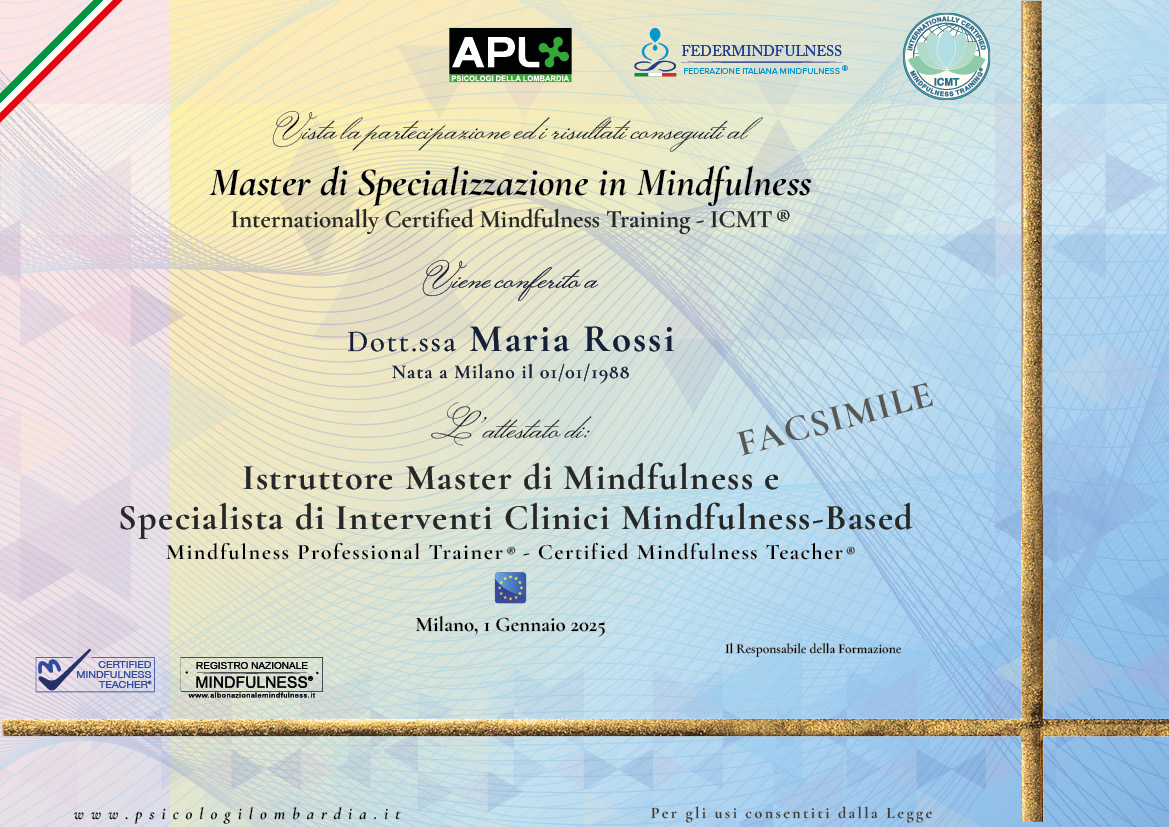 Attestato Mindfulnes