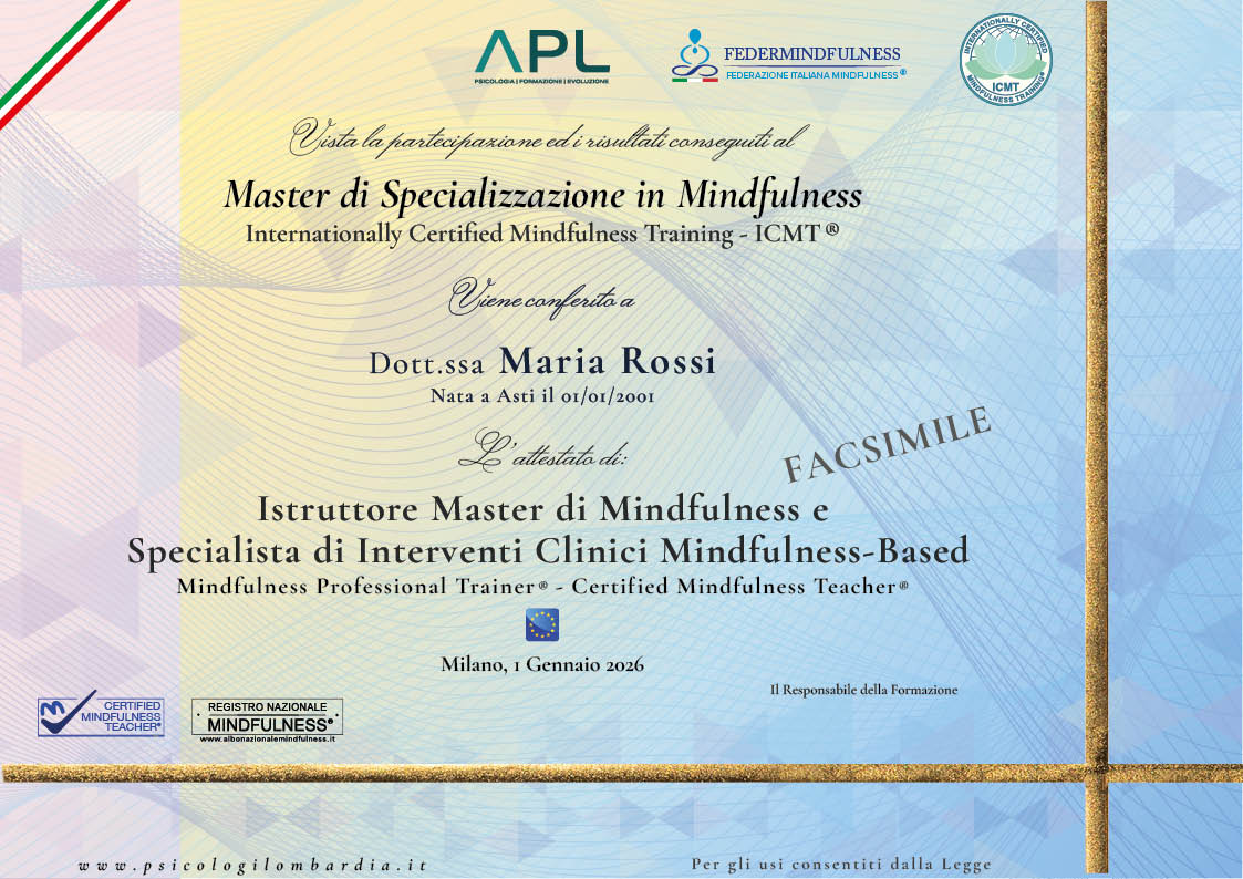 Attestato Mindfulnes