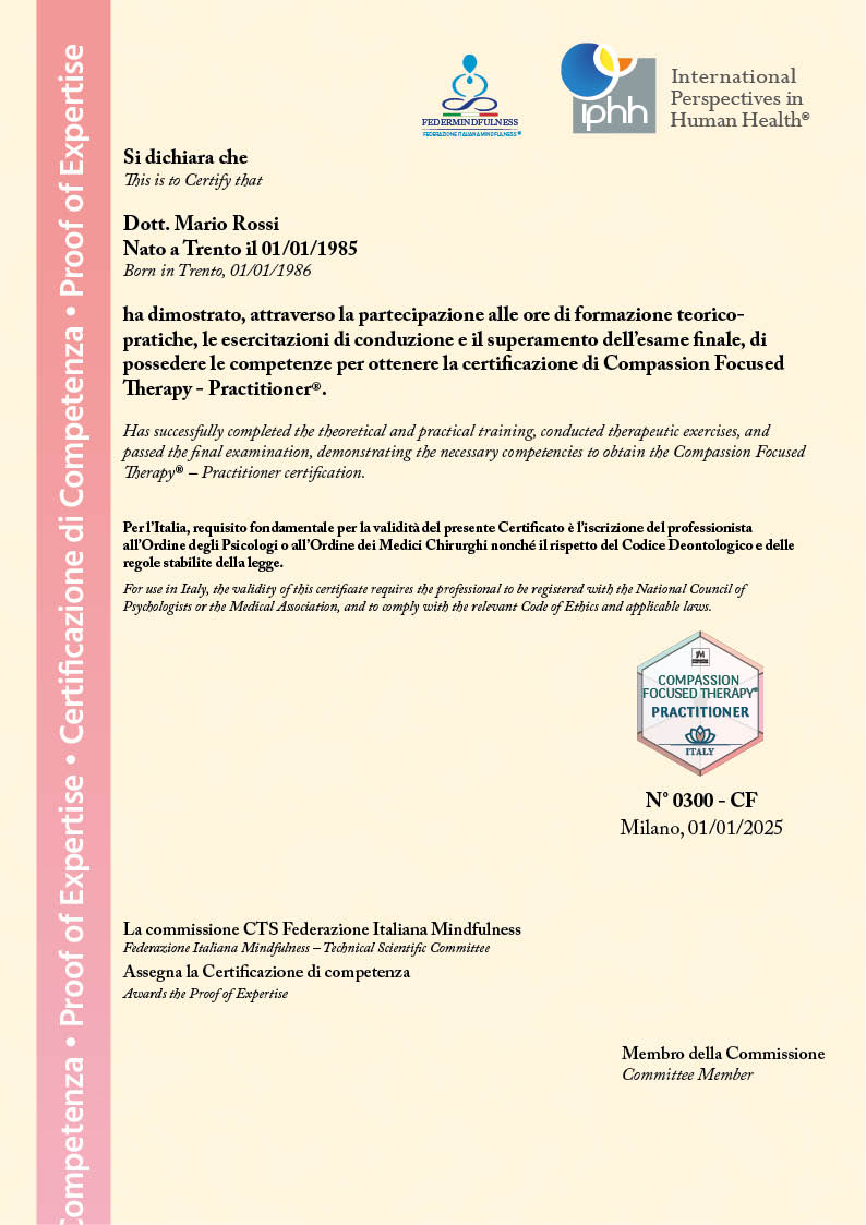 Certificato CFT