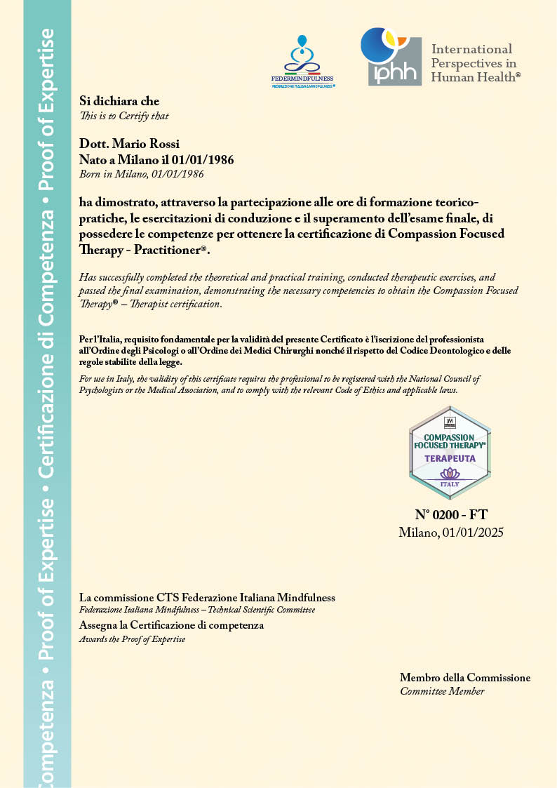 Certificato CFT