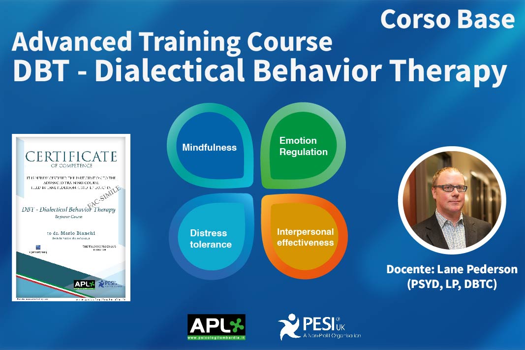 DBT - Dialectical Behavior Therapy. CORSO BASE